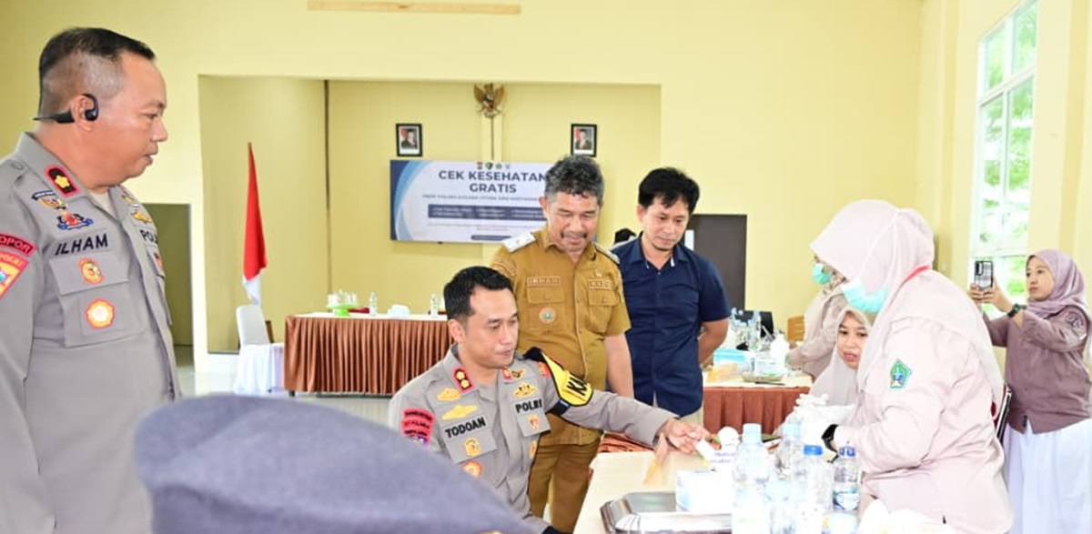 Polres Kolaka Utara Gelar Pemeriksaan Kesehatan Gratis untuk Warga, Perkuat Budaya Deteksi Dini Penyakit