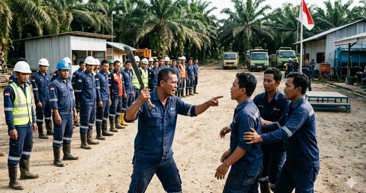 Parang Dihunus saat Apel Pagi di PPU, Pria 41 Tahun Ancam Rekan Kerja Gegara Pengaturan Tenaga Panen