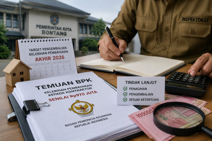 Inspektorat Bontang: Pengembalian Kelebihan Bayar Rp970 Juta ke BPK Sudah Lebih 50 Persen