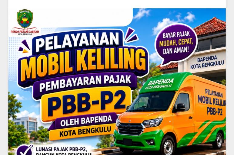 Bapenda Kota Bengkulu Hadirkan Mobil Keliling PBB-P2 di Festival Tabut 2026, Warga Bayar Pajak Sore Hari Sambil Nonton