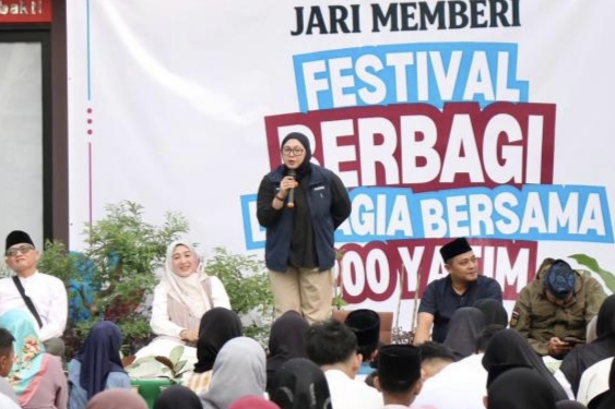Komunitas Jari Memberi Ajak 200 Anak Yatim di Tangerang Ikut Festival Berbagi Bahagia, Wagub Intan Nurul Hikmah Hadir