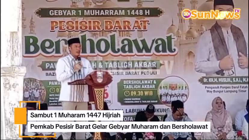 Pemkab Pesisir Barat Gelar Gebyar Muharam dan Bersholawat, Bupati Ajak Masyarakat Refleksi Diri Sambut Tahun Baru Islam