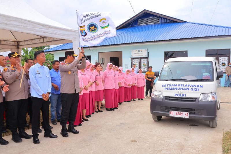 Polda Kaltara Siapkan 1.024 Porsi Makanan Bergizi Gratis untuk 4 Sekolah di Tanjung Selor, Libatkan 30 Relawan
