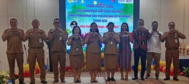 130 PAUD-TK se-Kota Kupang Meriahkan Lomba Paduan Suara dan Senam HAN 2026, Bunda PAUD Tekankan Kebersamaan