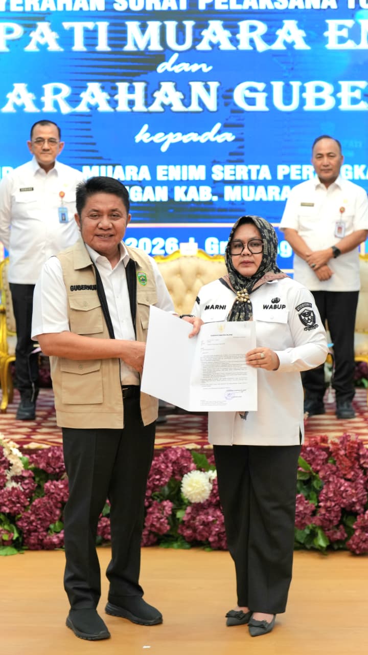Gubernur Sumsel Tunjuk Wabup Sumarni Jadi Plt Bupati Muara Enim Usai Bupati Edison Jalani Proses Hukum