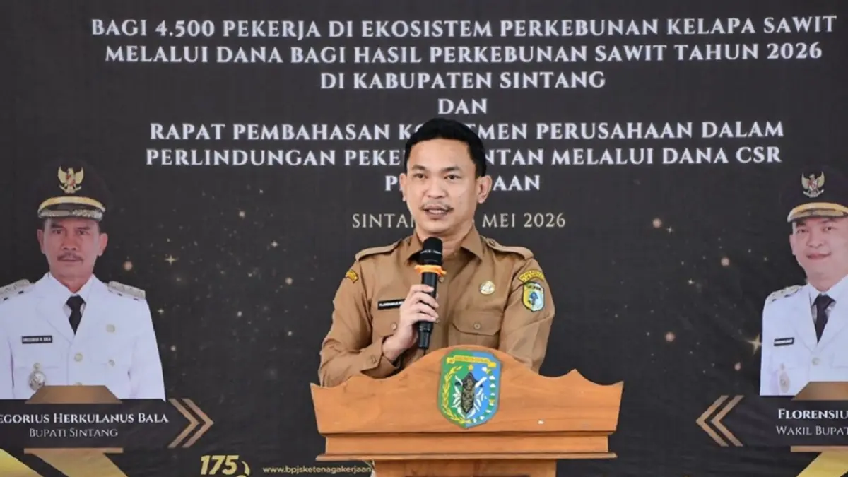 Cakupan BPJS Ketenagakerjaan Pekerja Sawit di Sintang Baru 10 Persen, Pemkab Gelontorkan Rp900 Juta