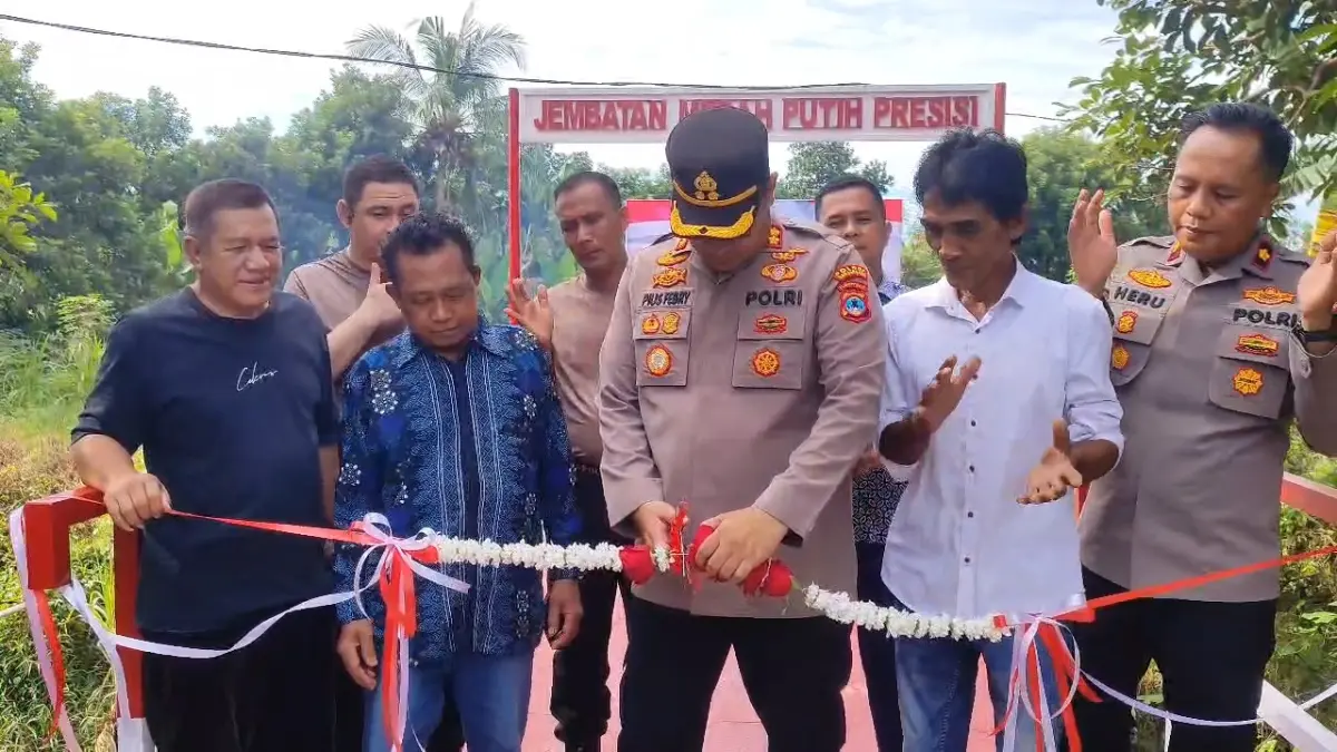Polres Banjarbaru Resmikan Dua Jembatan Merah Putih Presisi di Guntung Manggis dan Guntung Paring, Atasi Akses Rawan Celaka
