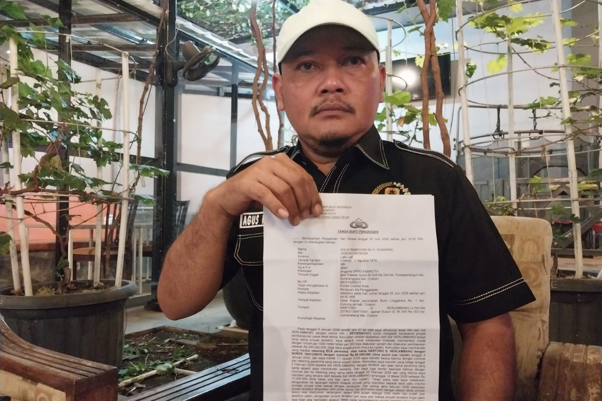Anggota DPRD Kabupaten Cirebon Rugi Rp 215,3 Juta Usai Investasi Proyek Panel Beton Fiktif di Indramayu, Lapor Polres Cirebon Kota