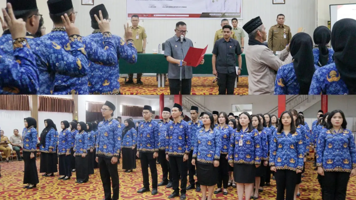 90 PNS Pemkot Manado Diambil Sumpah Janji, Wali Kota Andrei Angouw Minta Pelayanan Birokrasi Tak Berbelit