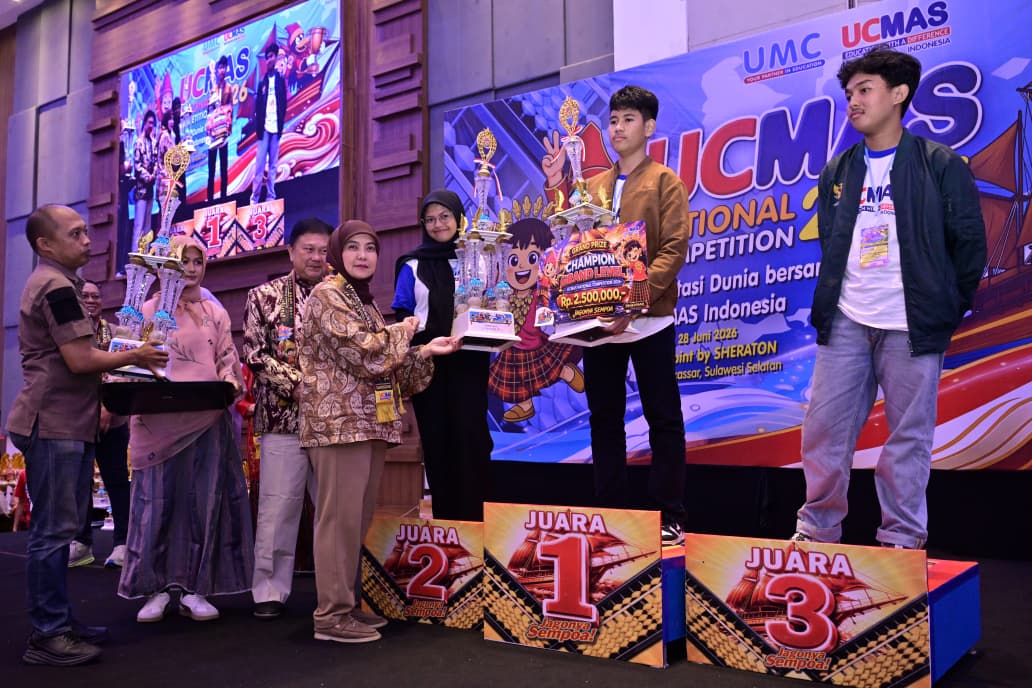 800 Anak Ikut Kompetisi Matematika UCMAS 2026 di Makassar, Wakil Wali Kota Sebut Investasi ke Indonesia Emas