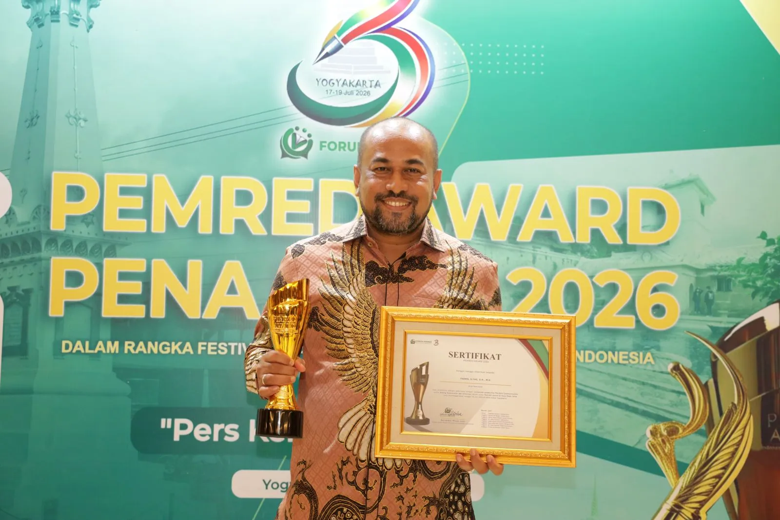 Bank Aceh Syariah Raih Pemred Award 2026 di Yogyakarta, Komitmen Bangun Komunikasi Publik Terbuka dan Akuntabel