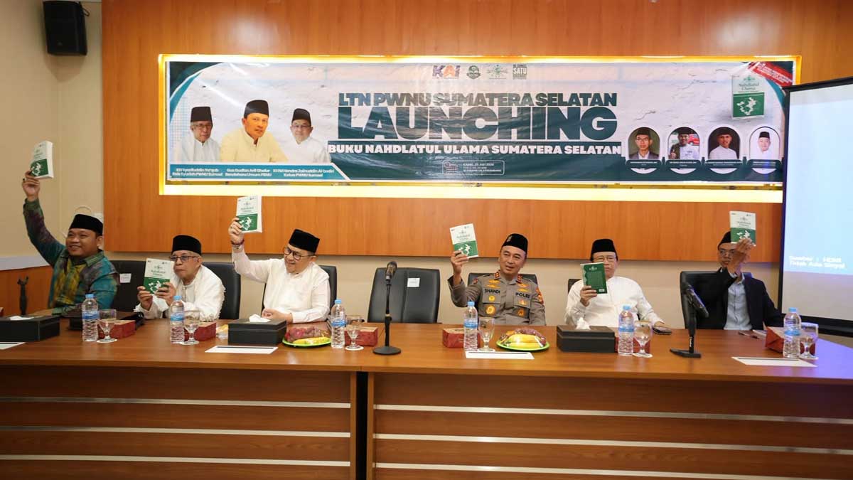 Kapolda Sumsel Irjen Sandi Nugroho Hadiri Peluncuran Buku Sejarah NU di Palembang, Perkuat Sinergi Ulama-Umara