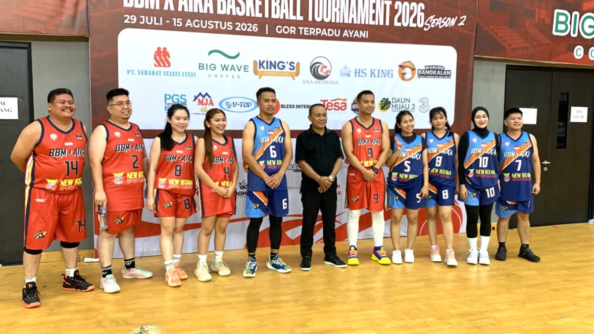 Wagub Kalbar Krisantus Kurniawan Resmi Buka BBM x AIKA Basketball Tournament Season 2 di GOR A. Yani Pontianak