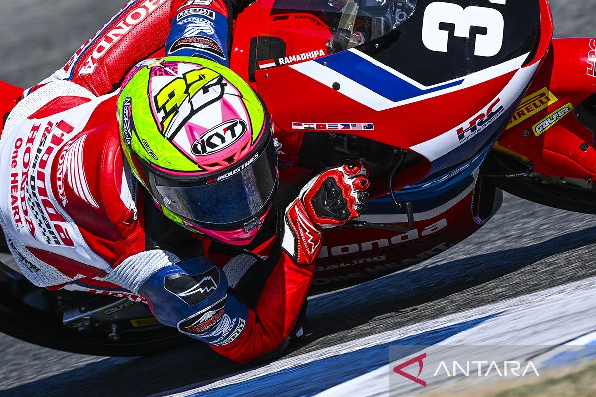 Pembalap Sleman Kiandra Ramadhipa Start Kelima di Aragon, Kejar Posisi Tiga Besar Klasemen Moto3 Junior