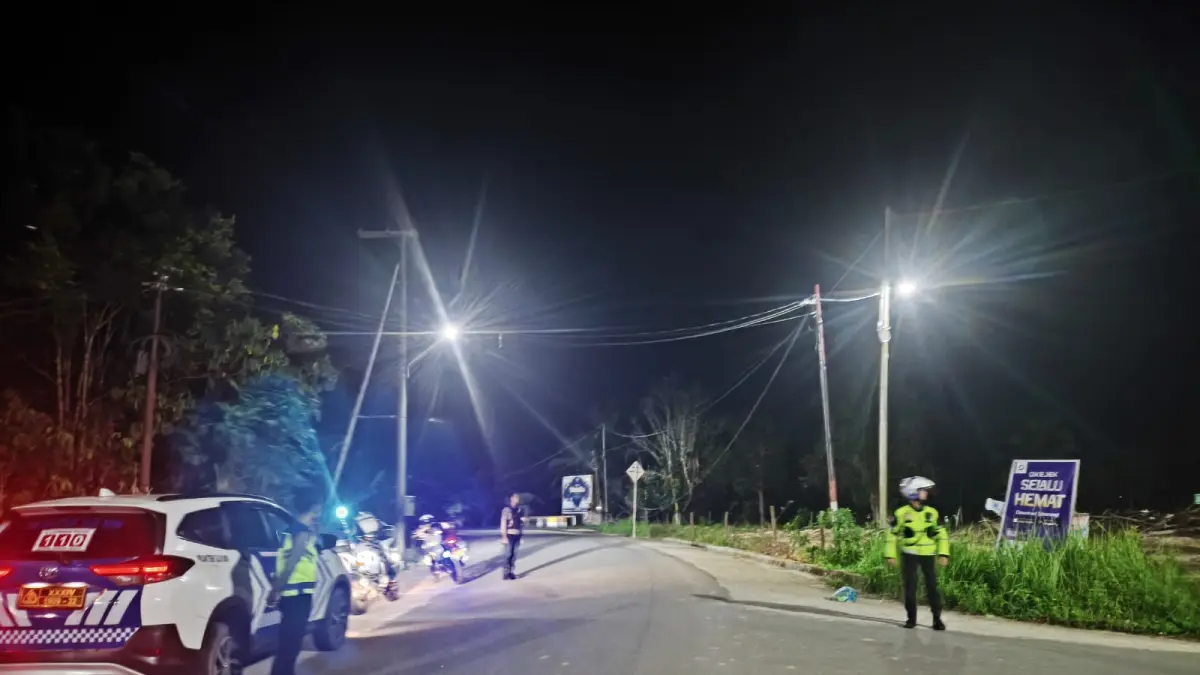 Polresta Bulungan Patroli Antisipasi Teror 'Pocong', Warga Tiga Tawai dan Jelarai Tengah Resah