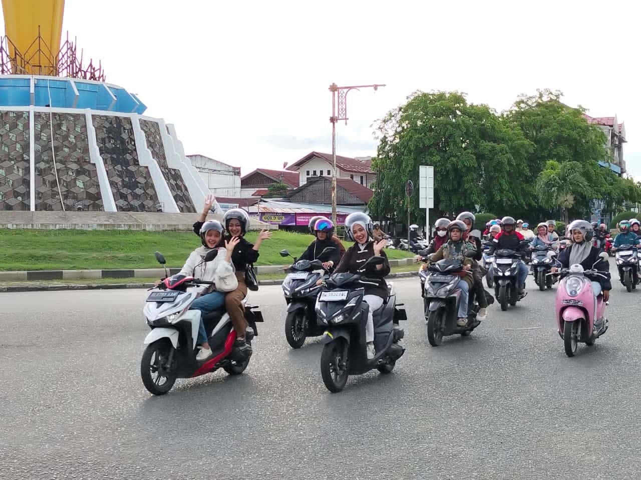 Vario Street Nation Digelar di Banda Aceh, Ratusan Bikers Honda Vario Konvoi Keliling Kota