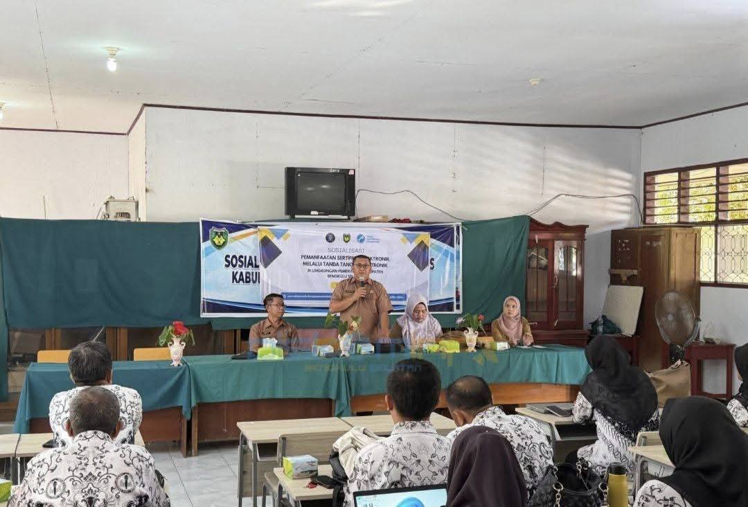 Kepala SMP di Bengkulu Selatan Dibekali Tanda Tangan Elektronik, Ini Target Pemkab