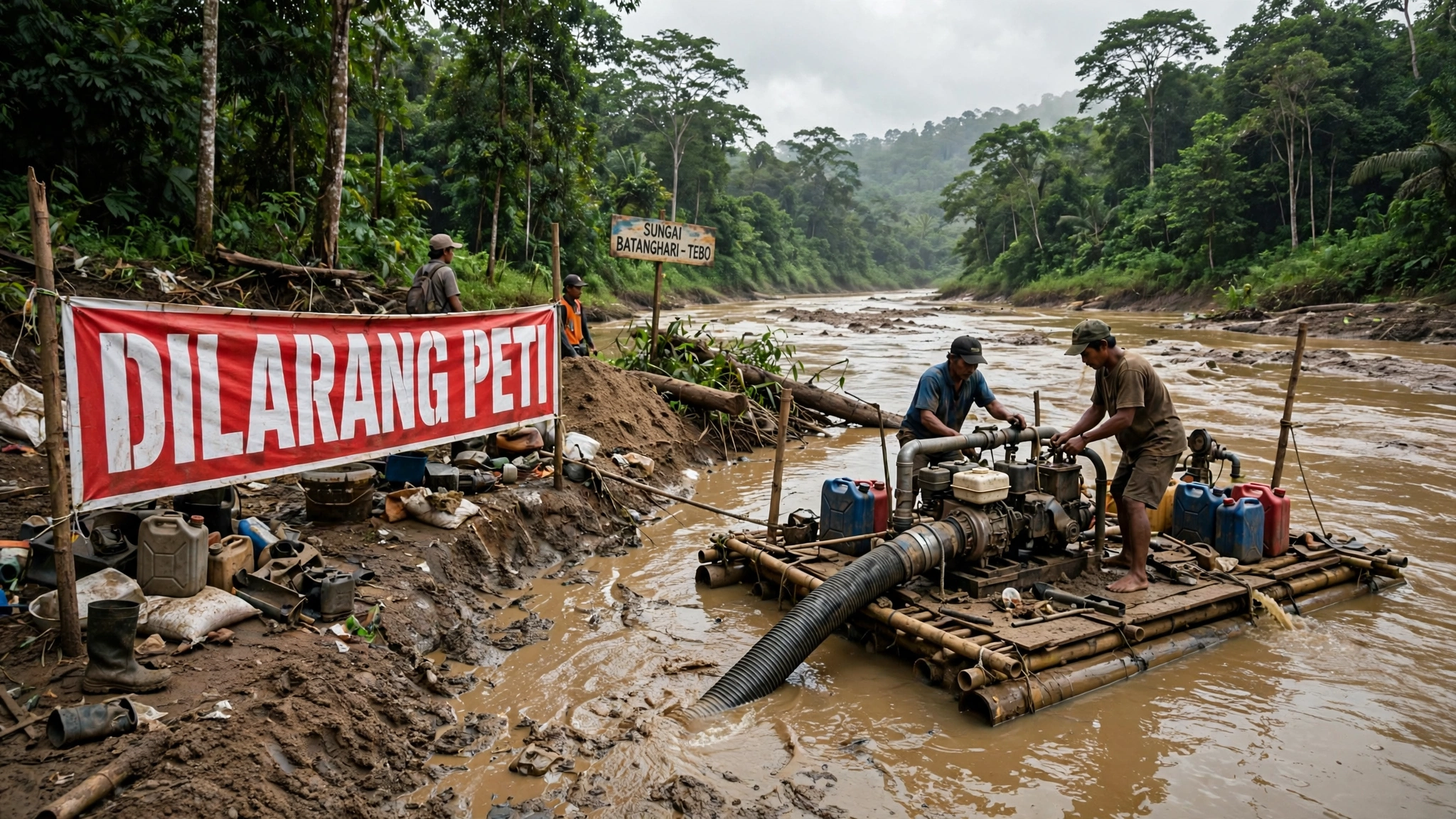Bupati Tebo Terbitkan Edaran Larang Total PETI, Kades dan Perangkat Desa Terlibat Terancam Diperiksa Tim Khusus