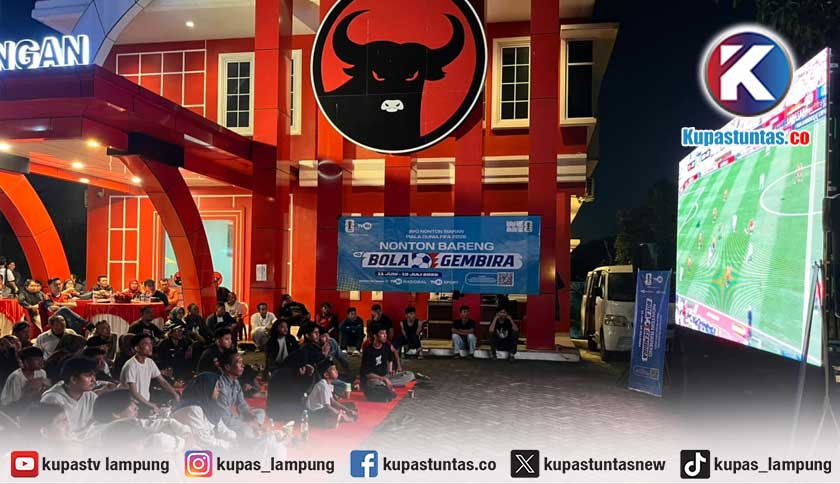 PDI Perjuangan Lampung Gelar Nobar Final Piala Dunia Spanyol vs Argentina, Palgunadi: Olahraga Netral Satukan Semua Golongan