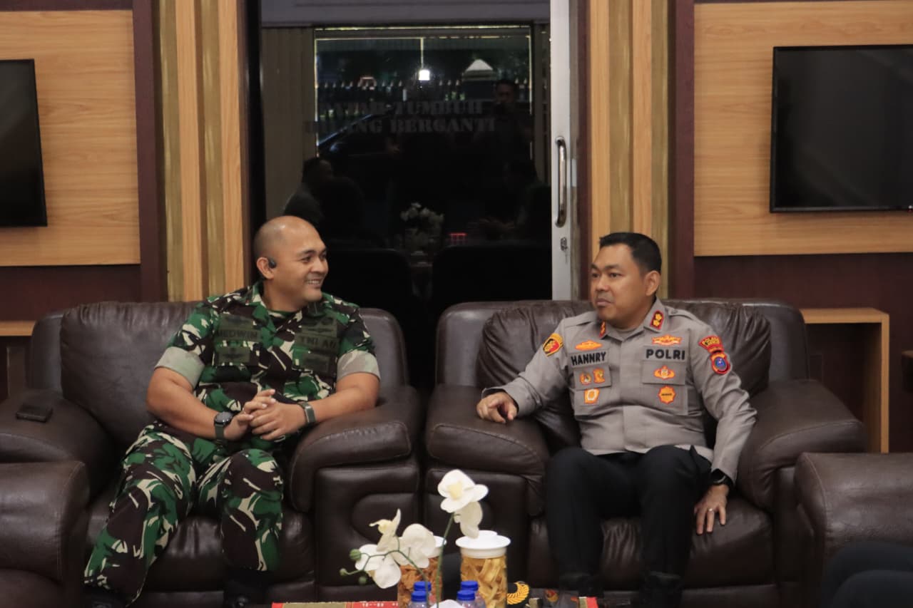 Kapolres Langkat Silaturahmi ke Kodim 0203, Perkuat Sinergi TNI-Polri Jaga Kamtibmas