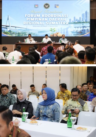 Rakor Forkopimda Regional Sumatera di Batam, Wabup Bintan Deby Maryanti Pastikan Penyelarasan Program Prioritas Nasional