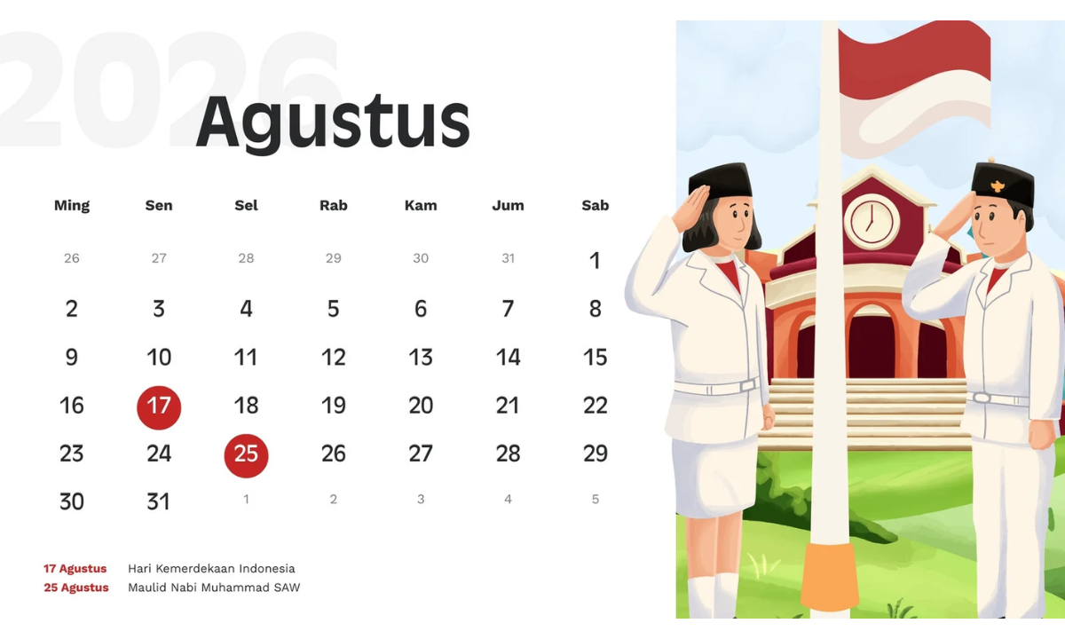 Libur Nasional Agustus 2026 di Jawa Barat Hanya Dua Hari, Long Weekend 17 Agustus Diprediksi Dongkrak Pariwisata Sukabumi