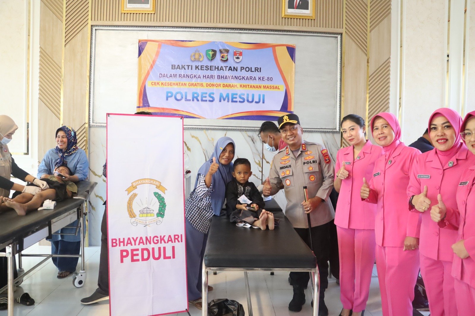 80 Tahun Bhayangkara, Polres Mesuji Gelar Sunatan Massal dan Bazar Murah untuk 57 Warga