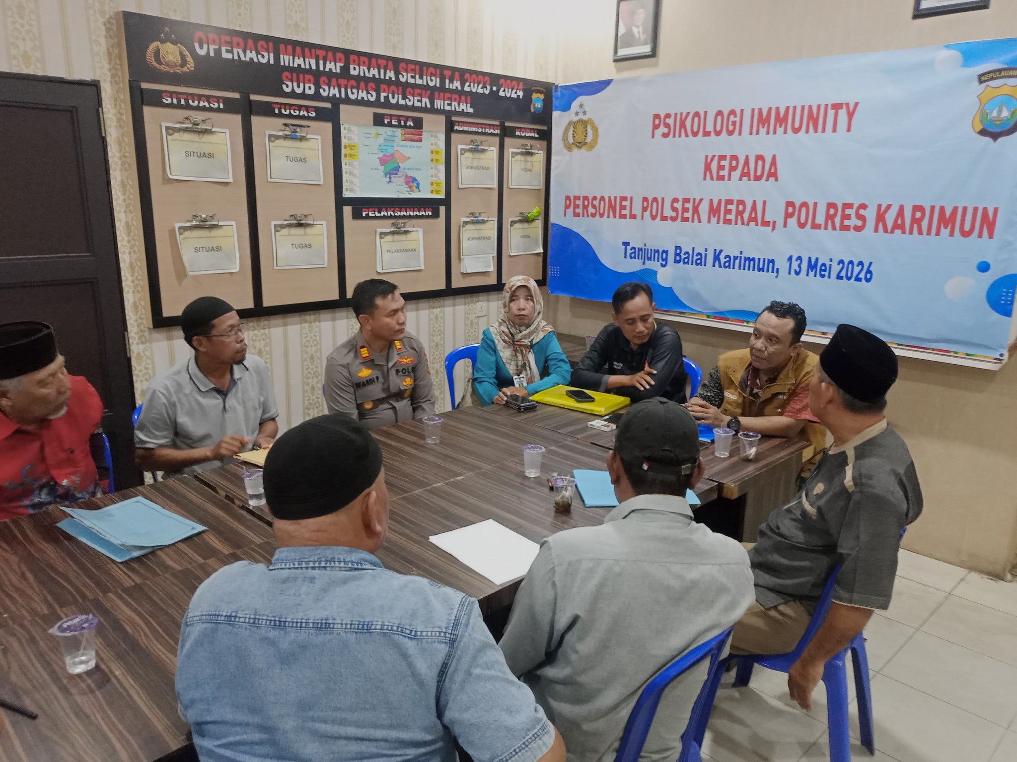 Polsek Meral dan BP3MI Kepri Libatkan Tokoh Adat hingga Ustaz Cegah TPPO di Perbatasan Karimun
