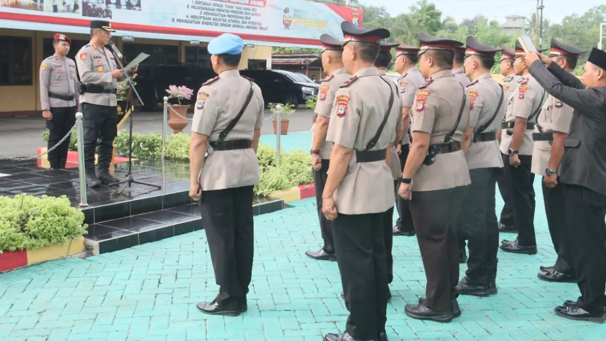 Polres HSS Mutasi Tujuh Pejabat Strategis, Kapolres Minta Jajaran Baru Cepat Adaptasi dan Tingkatkan Pelayanan