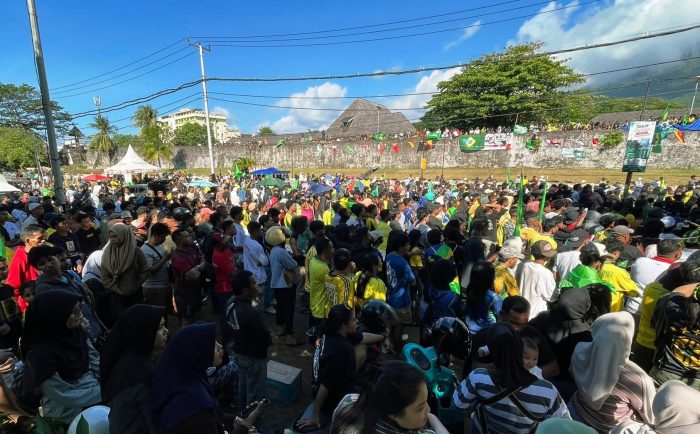 Konvoi hingga Bendera Brasil Terpanjang Warnai Euforia Kemenangan Tim Samba di Ternate, Maluku Utara