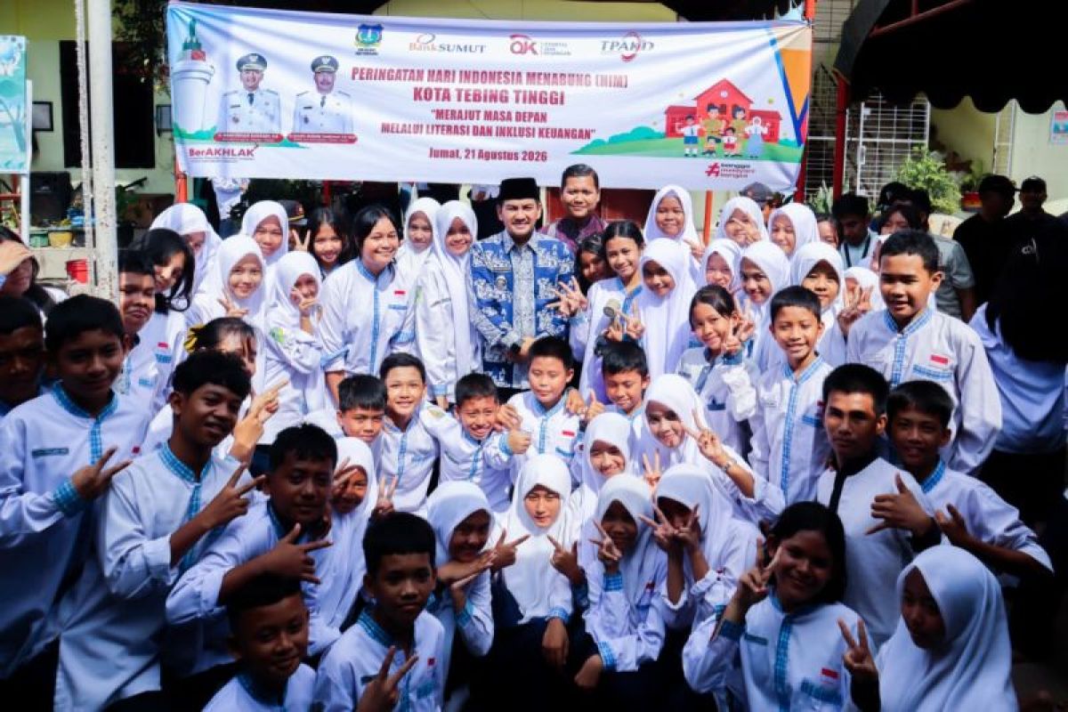 Wali Kota Tebing Tinggi Ajak 1.200 Pelajar Budayakan Menabung Lewat Simpel, Sisihkan Rp 1.000 Per Hari