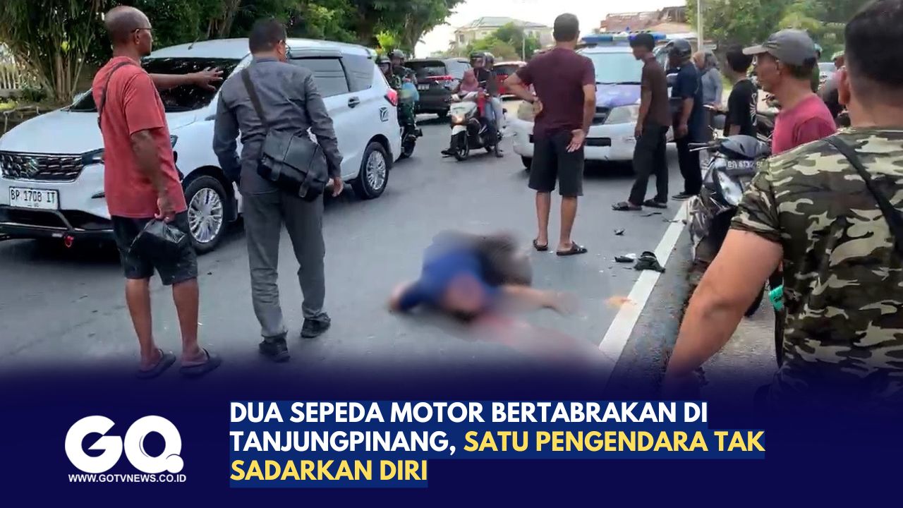 Kecelakaan Maut di Tanjungpinang, Dua Motor Adu Banteng di Depan Kantor RRI, Satu Korban Kritis