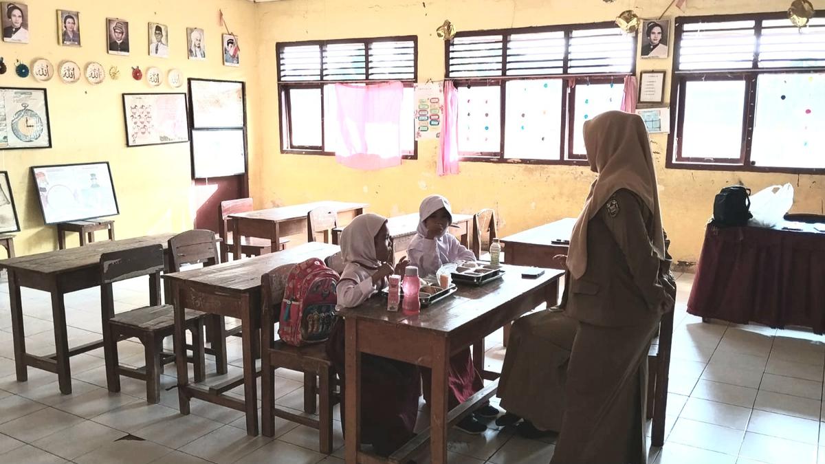 Hari Pertama Masuk Sekolah di Bandar Lampung, SDN 1 Gedung Meneng Hanya Terima 2 Siswa Baru