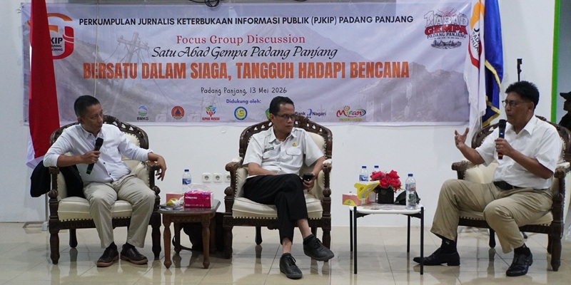 Refleksi Satu Abad Gempa Padang Panjang 1926, PJKIP Dorong Budaya Siaga Bencana di 16 Kelurahan
