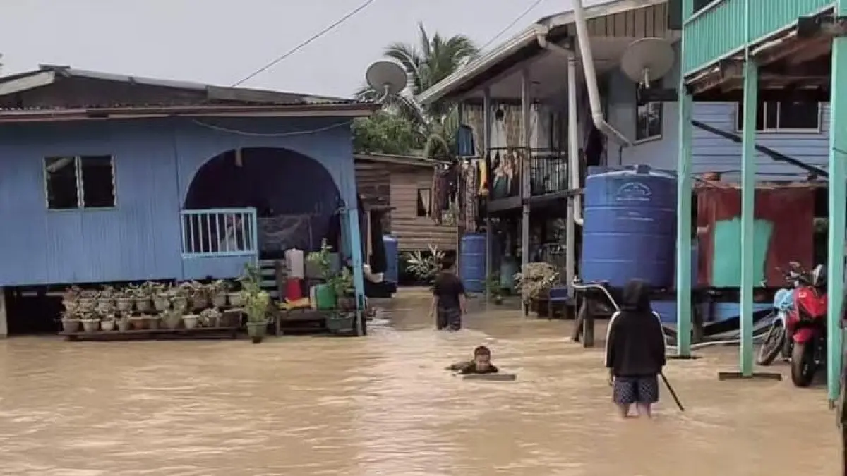 Banjir Terjang Tiga Desa di Sebatik Tengah, Aji Kuning Terparah – Ketinggian Air Capai Paha Orang Dewasa