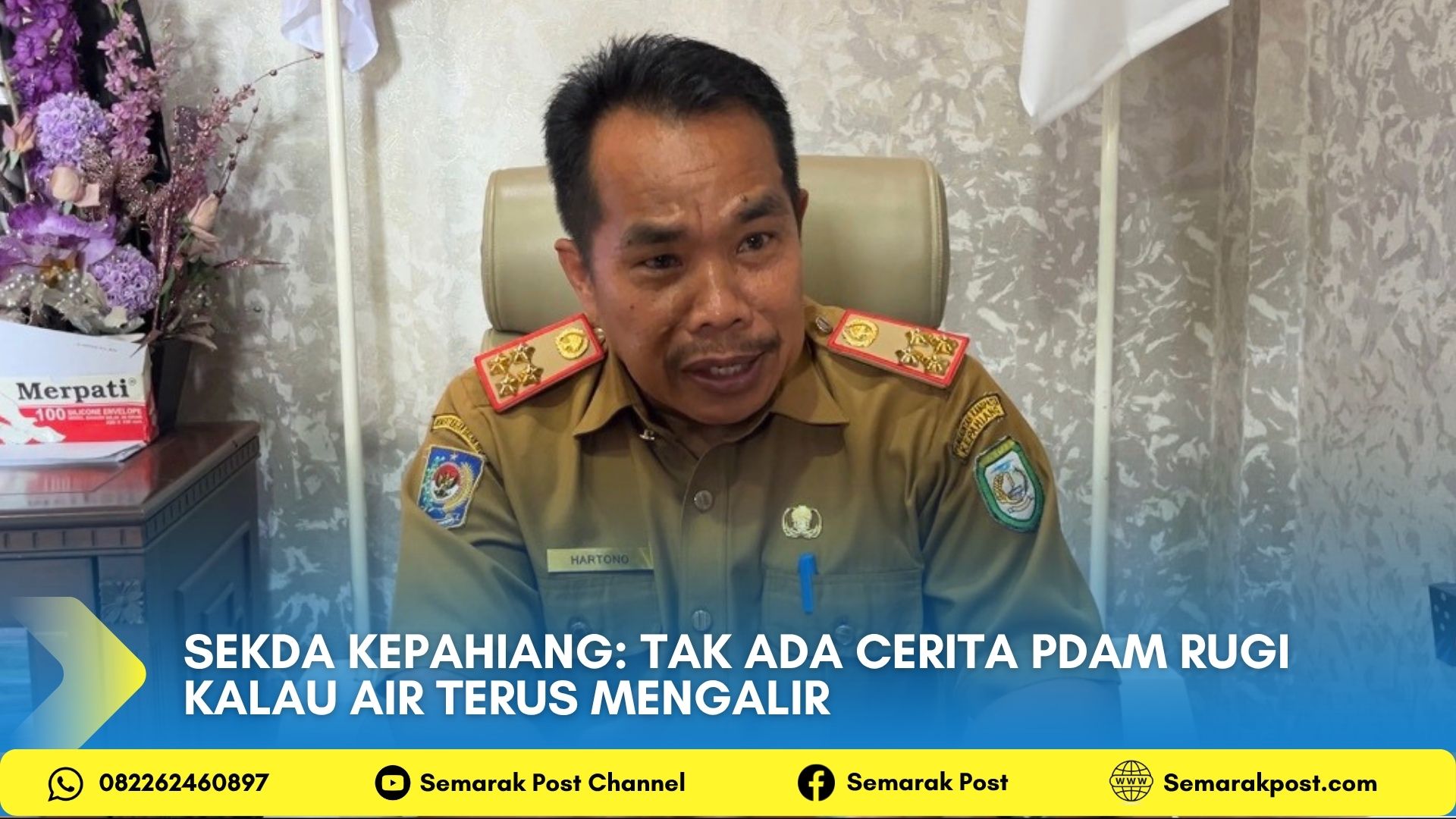 Piutang Karyawan PDAM Kepahiang Rp 800 Juta, Sekda Minta Manajemen Tagih Tunggakan Pelanggan