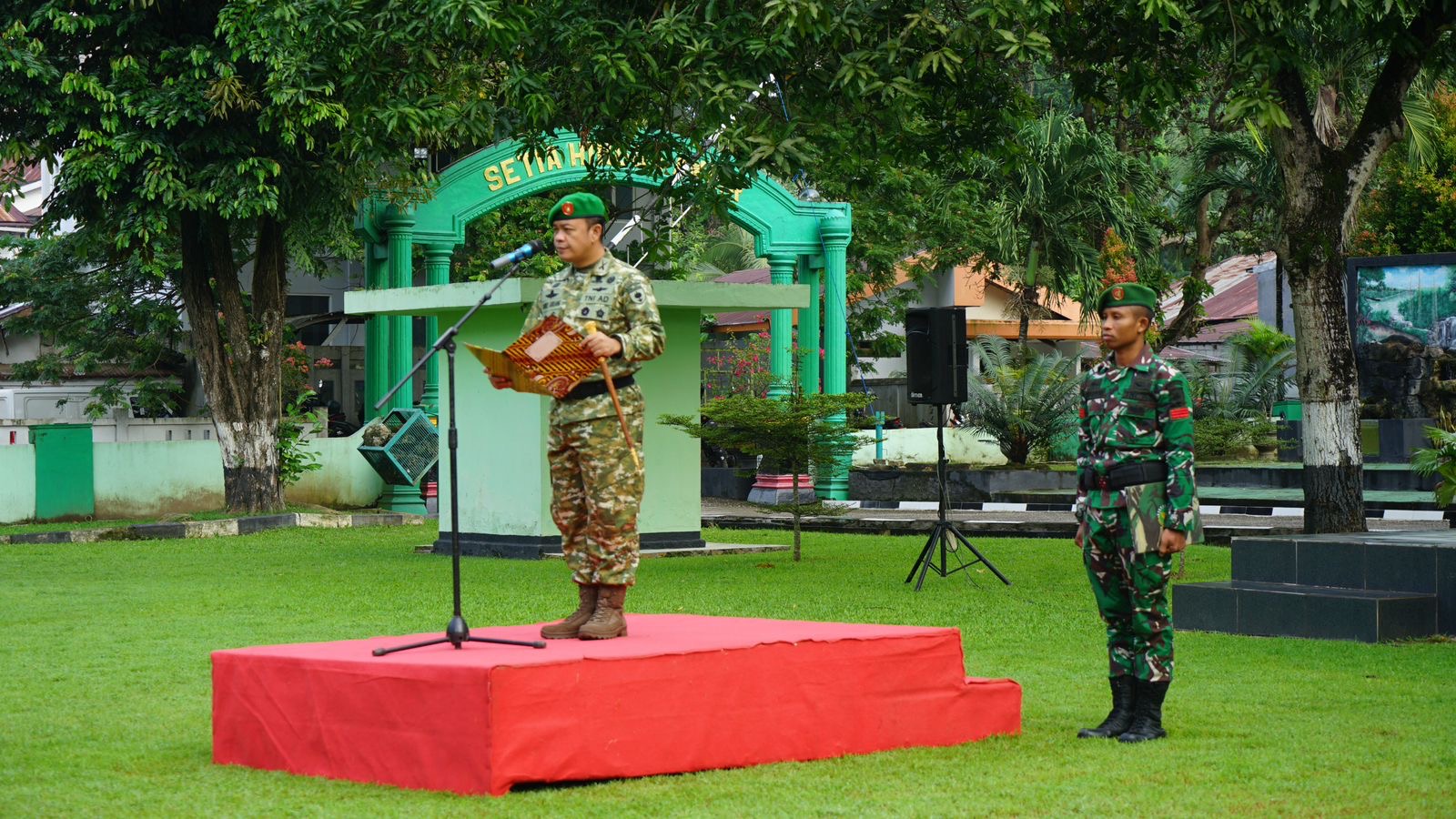 Dandim 1417/Kendari Bacakan Pidato Menteri di Harkitnas ke-118, Sorot Kedaulatan Informasi hingga Perlindungan Anak di Bawah 16 Tahun