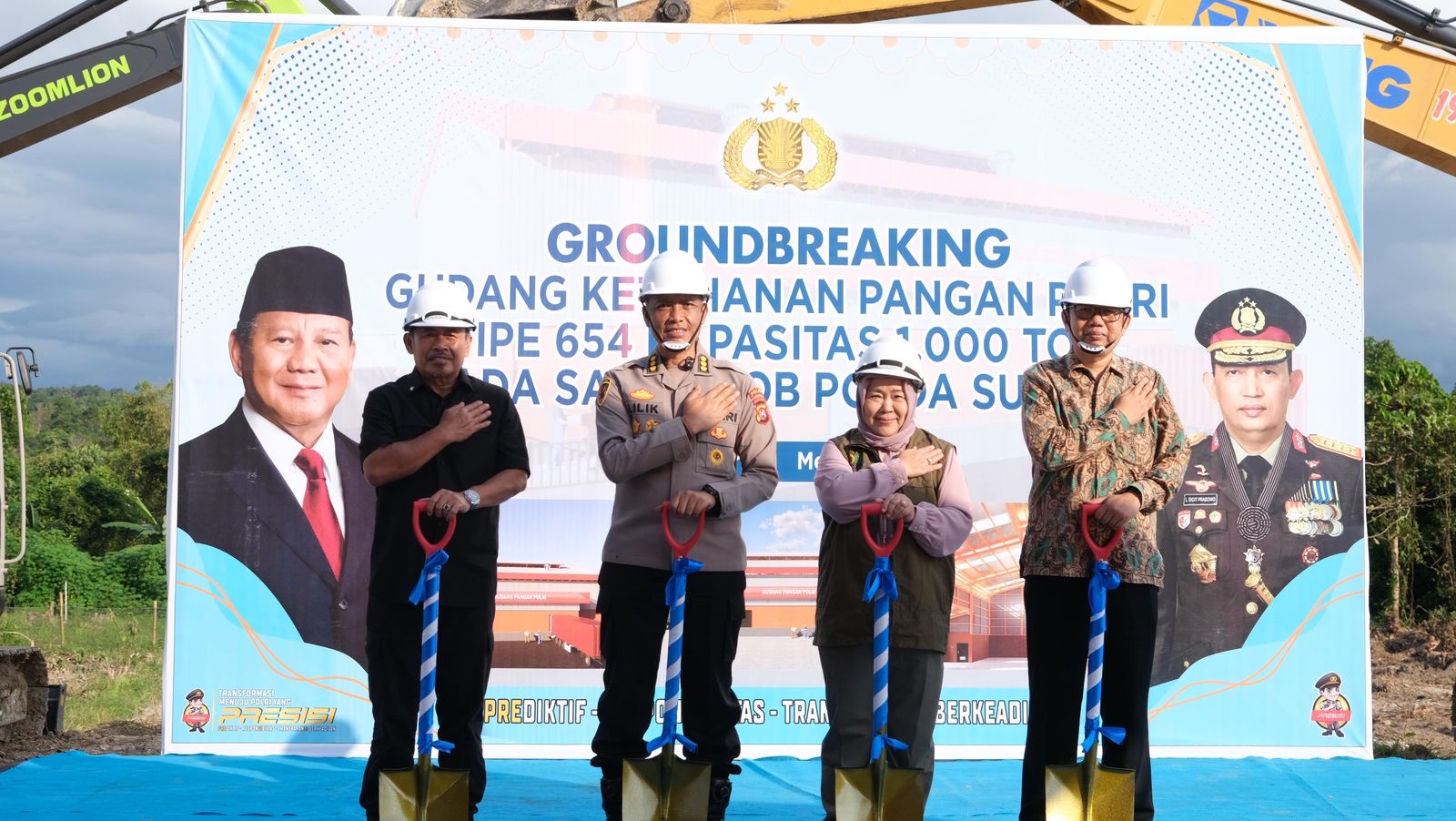 Polri Mulai Bangun Gudang Pangan Kapasitas 1.000 Ton di Konawe Selatan, Terkoneksi Langsung dengan Presiden