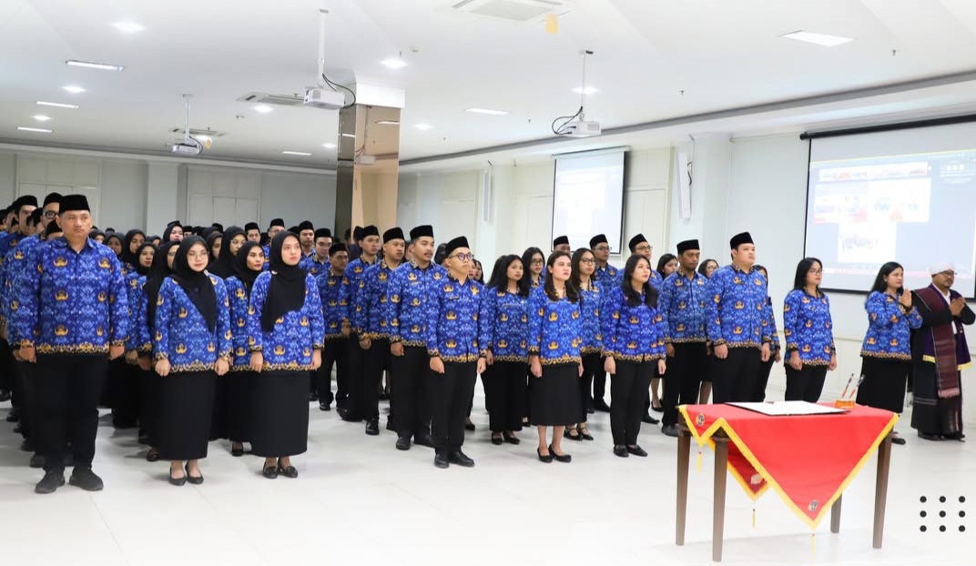 Kanwil BPN Sumut Lantik Puluhan PNS dan Pejabat Fungsional, Nugraha Tekankan Profesionalisme Pelayanan Pertanahan