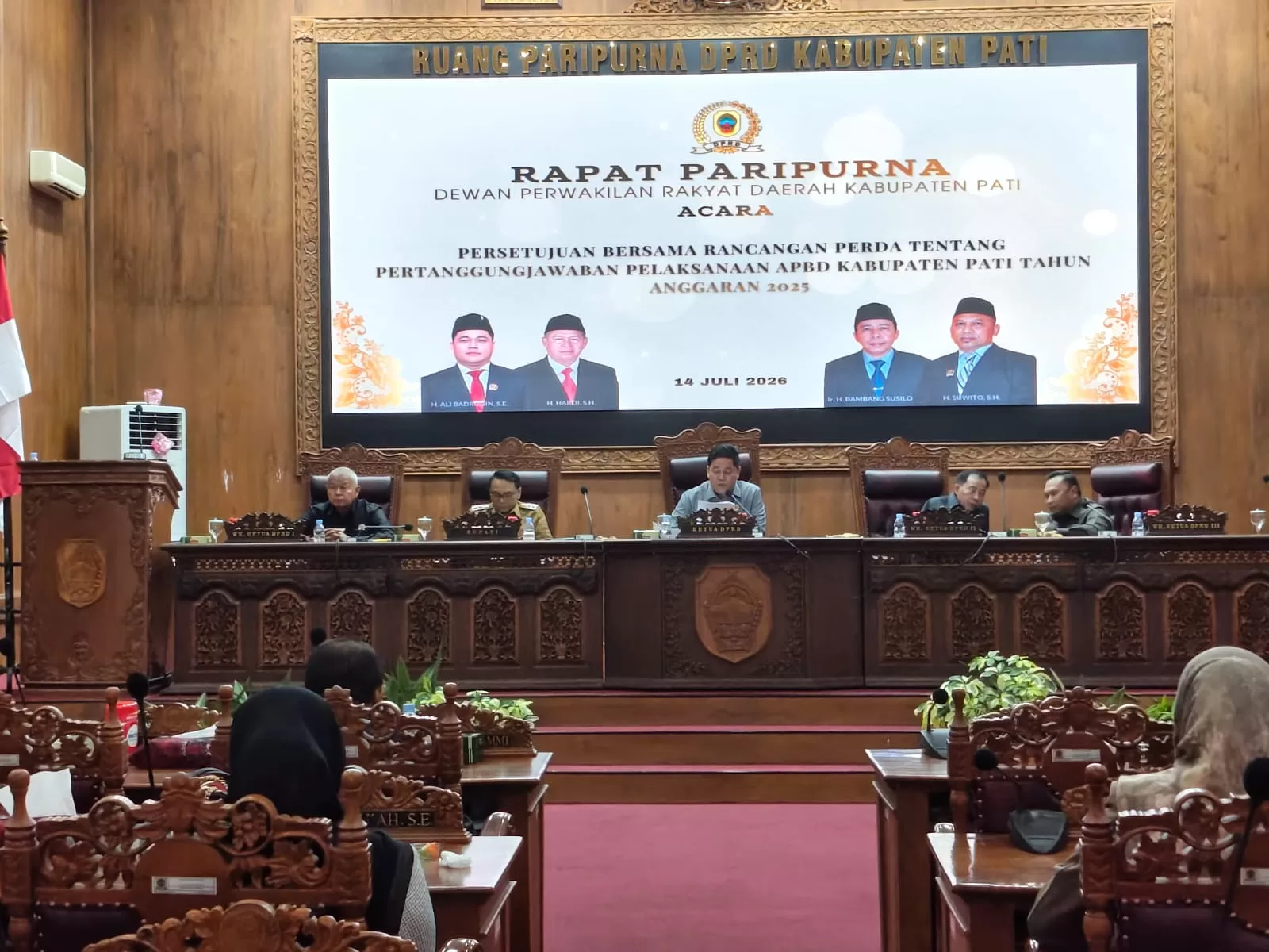 DPRD Pati Setujui Raperda Pertanggungjawaban APBD 2025, Soroti Opini WDP dari BPK