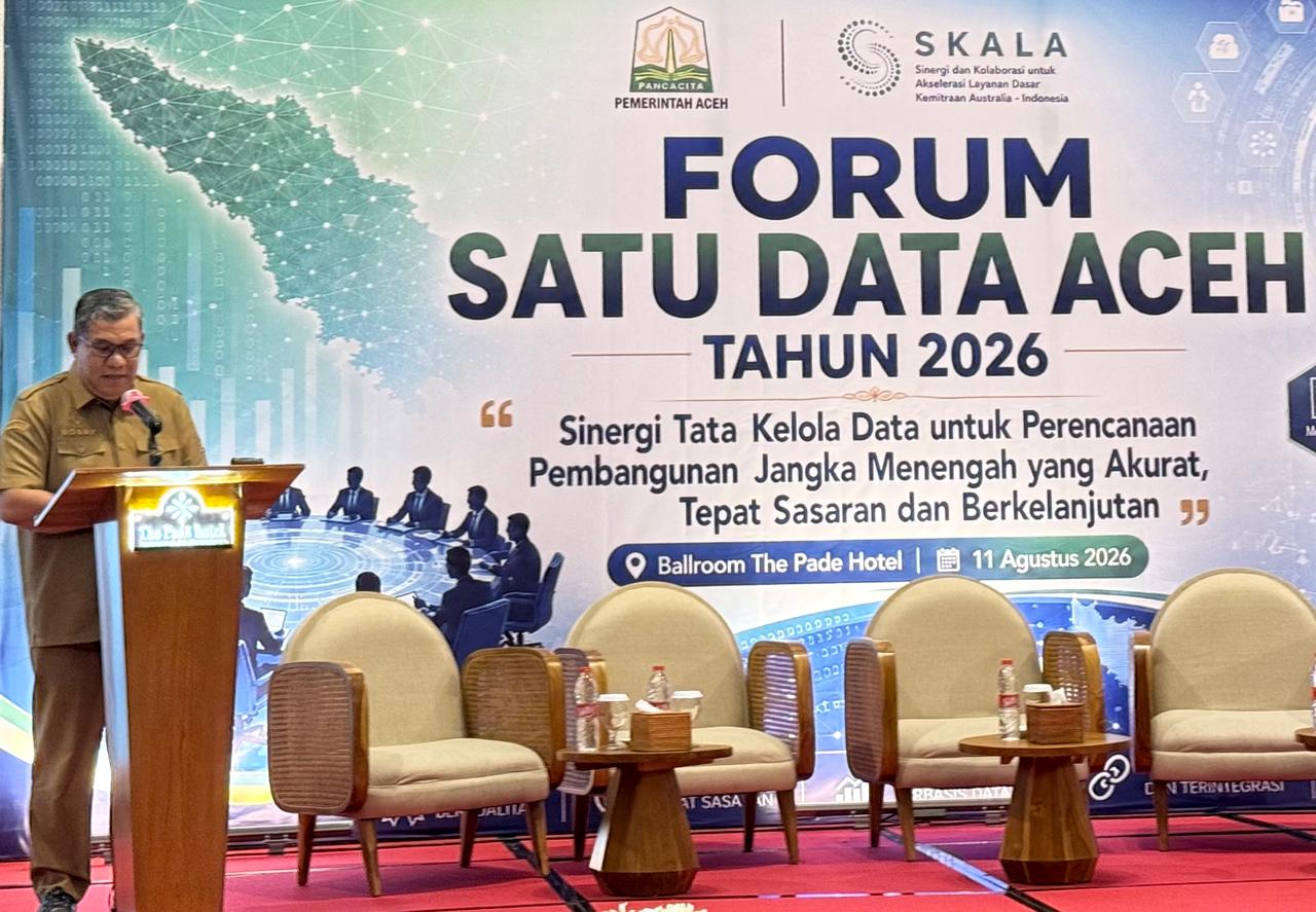Pemprov Aceh Perkuat Satu Data Aceh, Sekda Minta 55 SKPA Hentikan Aplikasi yang Datanya Terpisah