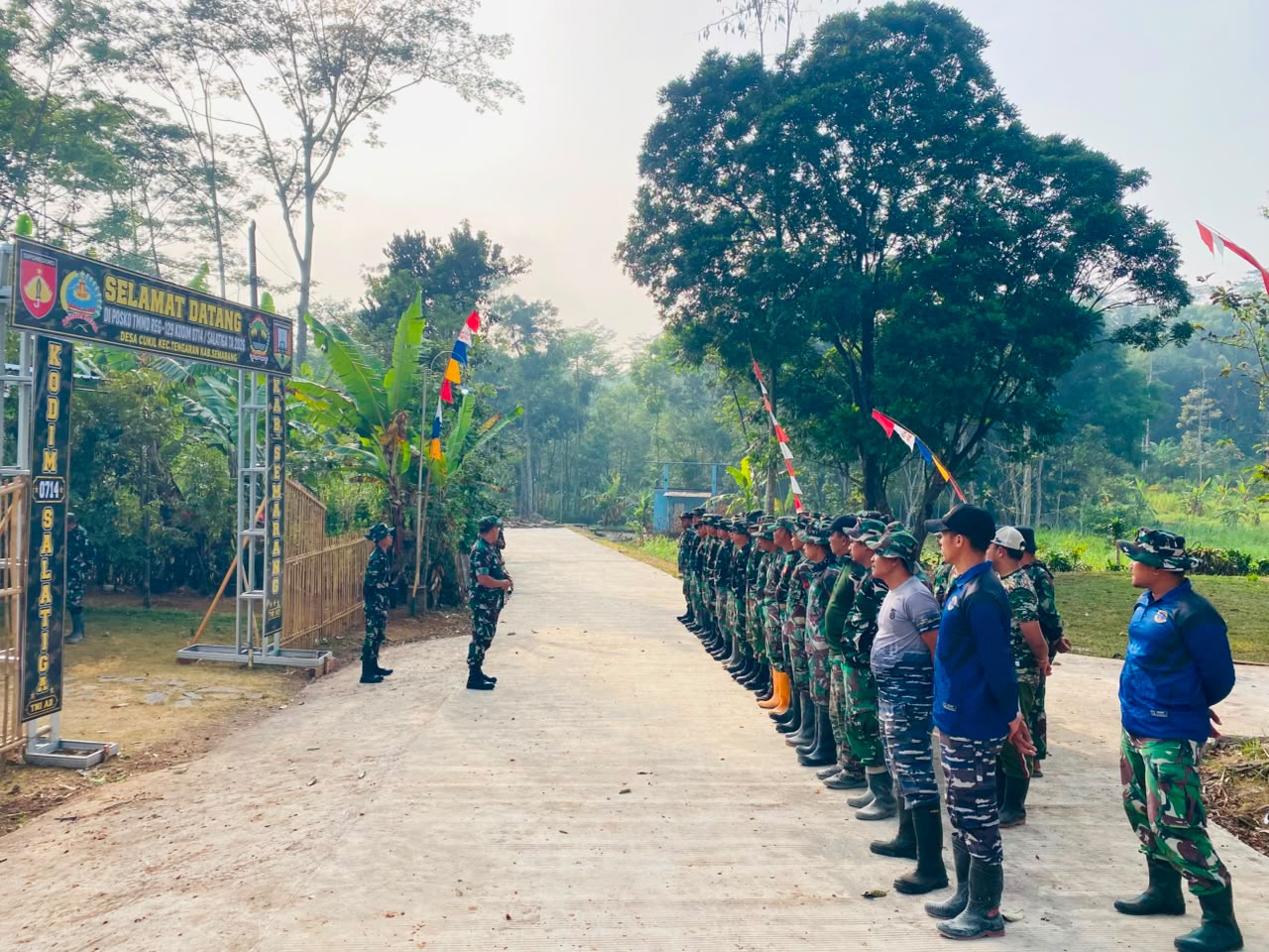 Apel Pagi Satgas TMMD ke-129 di Semarang: Membakar Semangat Sebelum Membangun Infrastruktur Desa