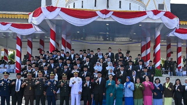 Gubernur Sumut Bobby Nasution Pimpin Upacara Hari Lahir Pancasila di Deliserdang, Serukan Nilai Pancasila Jadi Benteng Hadapi Disrupsi Global