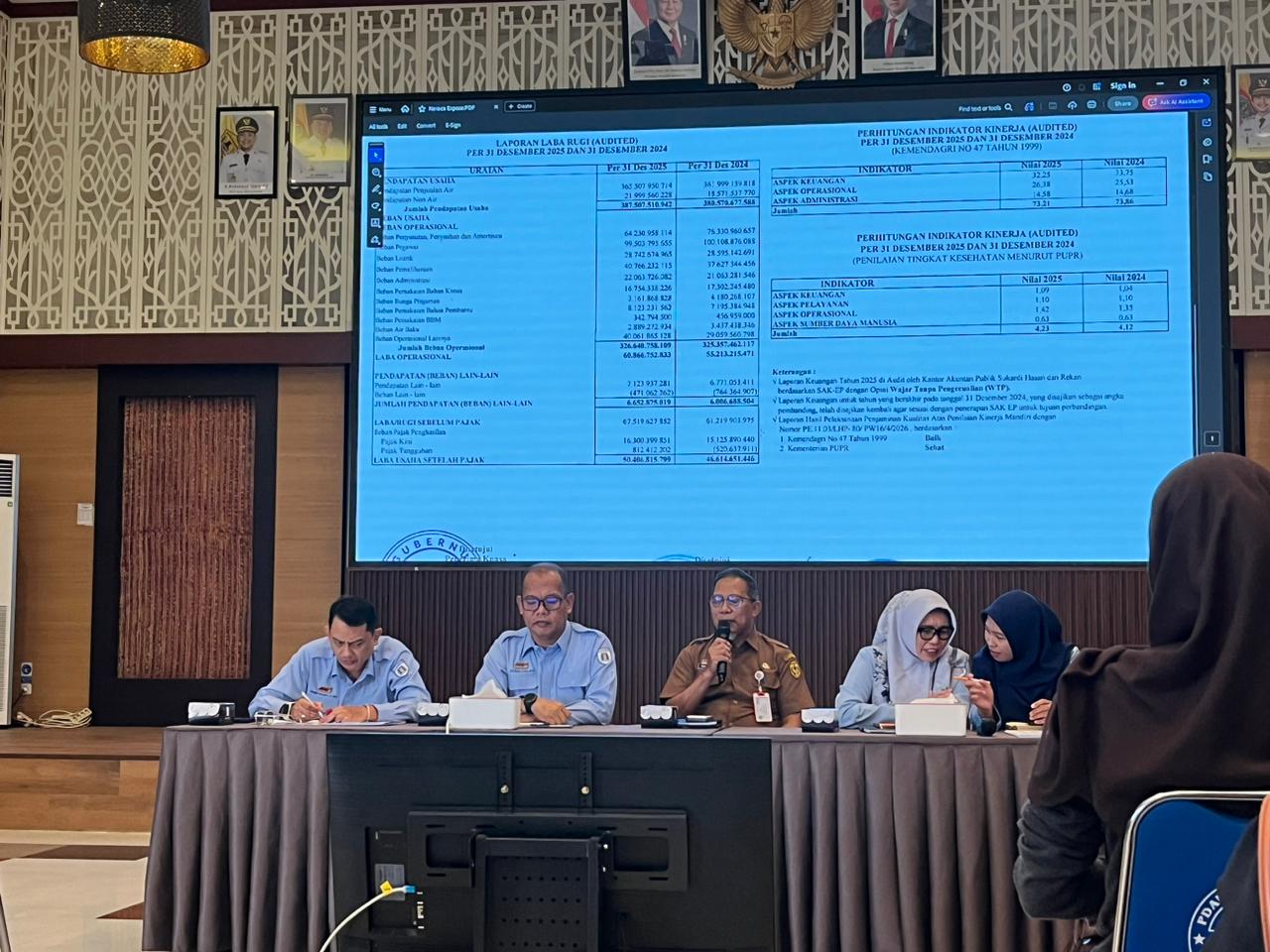 Laba PAM Bandarmasih Naik di 2025, Opini WTP Dipertahankan untuk ke-26 Kali Berturut-turut