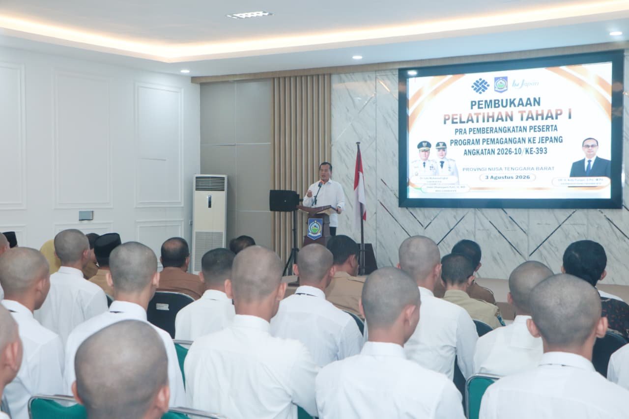 46 Calon Pekerja Magang Jepang Asal NTB Mulai Pelatihan Tahap Pertama, Gubernur Ingatkan Jangan Cepat Puas