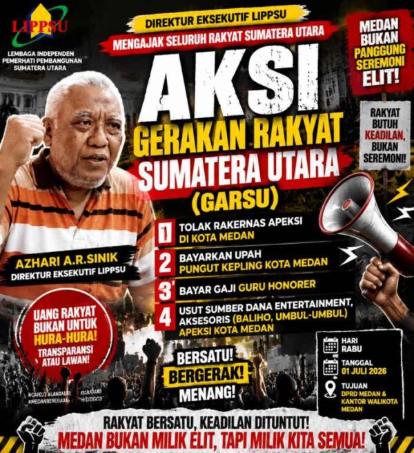 LIPPSU Serukan Aksi Tolak Rakernas APEKSI di Medan, Guru Honorer dan Kepling Ikut Bergabung