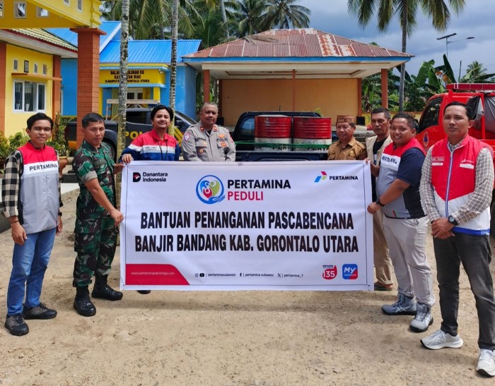 Bantuan BBM 400 Liter dari Pertamina untuk Evakuasi Banjir di Gorontalo Utara, Alat Berat Kembali Beroperasi