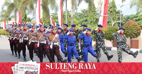 Pocil dan 48 Polwan Meriahkan Serah Terima Pataka Polda Sulteng, Tanda Estafet Kepemimpinan ke Brigjen Pol Nasri
