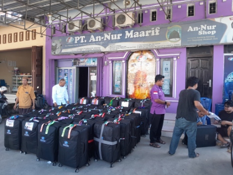 105 Jamaah Haji Khusus Asal Sidrap Mulai Kumpulkan Koper, Dilepas di Masjid Agung Sebelum Terbang ke Makassar