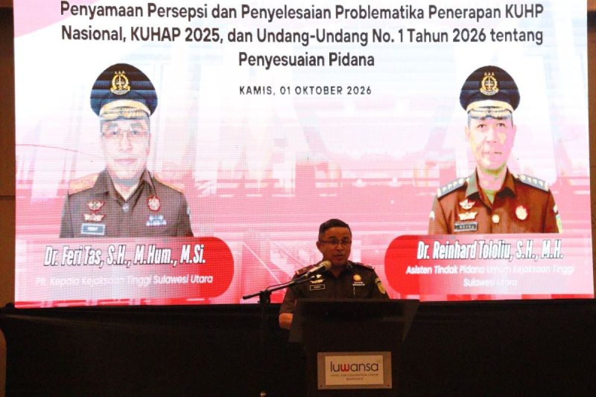 Kejati Sulut Gelar Rapat Konsolidasi Tindak Pidana Umum, 4 Sesi Bahas Keseragaman Penanganan Perkara
